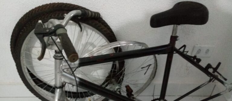 Localizada na Zona 6 a bicicleta da vítima de espancamento