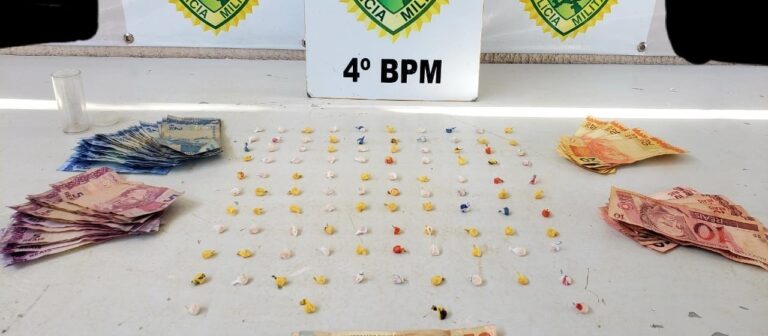 Preso em Maringá com 104 pedras de crack