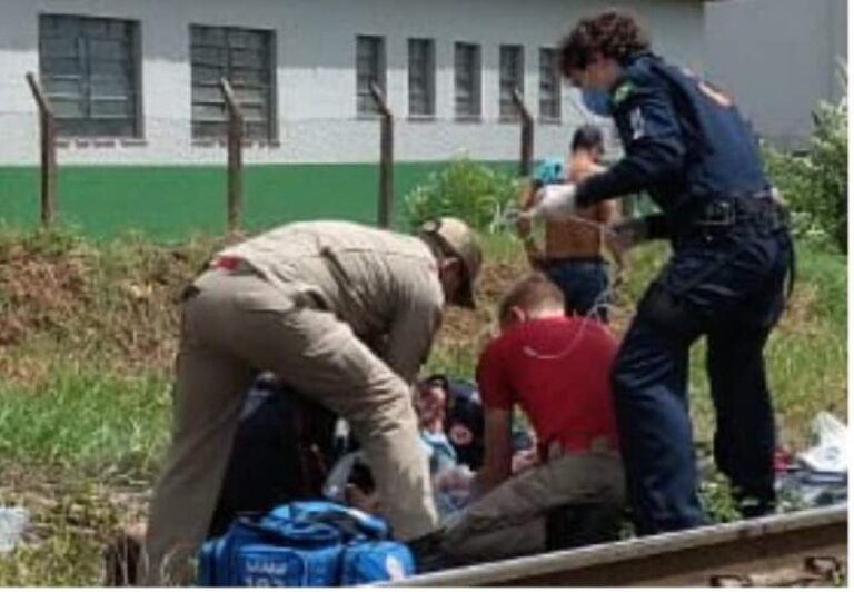 Mulher é atropelada por trem em Mandaguari