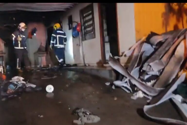 Morador teve 60% do corpo queimado em incêndio residencial