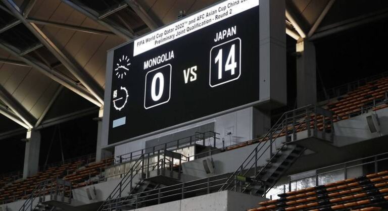 Japão faz 14 a 0 na Mongólia pelas Eliminatórias da Copa