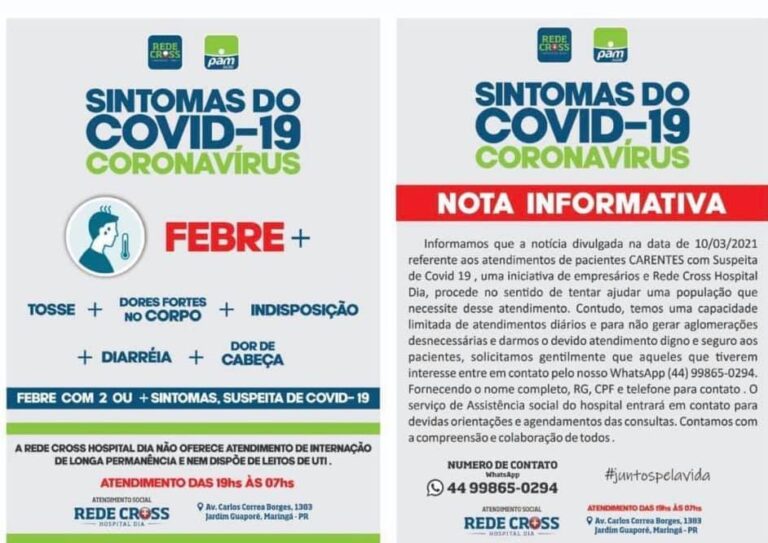 Médicos e enfermeiros atendem pessoas carentes com suspeita de Covid-19