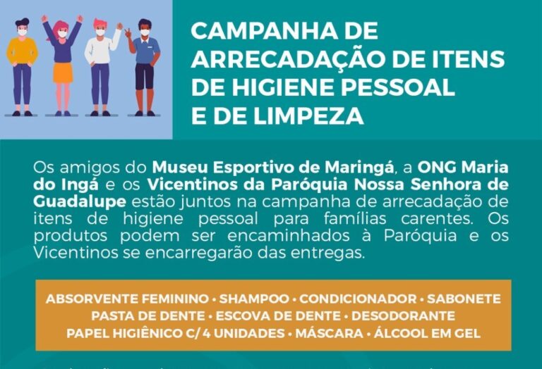 Campanha arrecada itens de higiene para famílias carentes