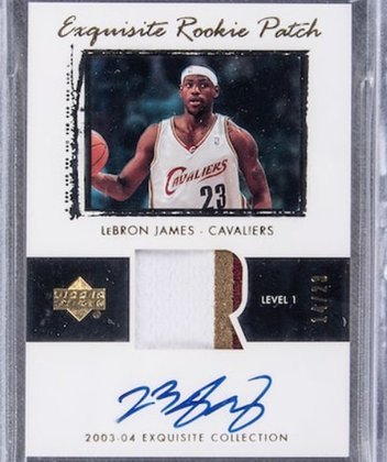 Figurinha de LeBron James é vendida por R$ 28 milhões