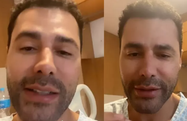 Rodrigo Sant’Anna recebe alta e se emociona
