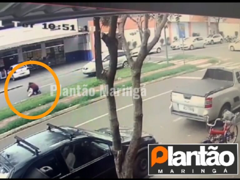 Criança escapa da mão da mãe e é atropelada na faixa