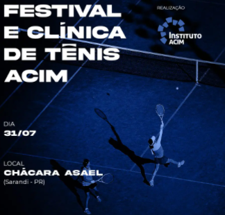 Instituto ACIM realiza festival e clínica de tênis em Sarandi