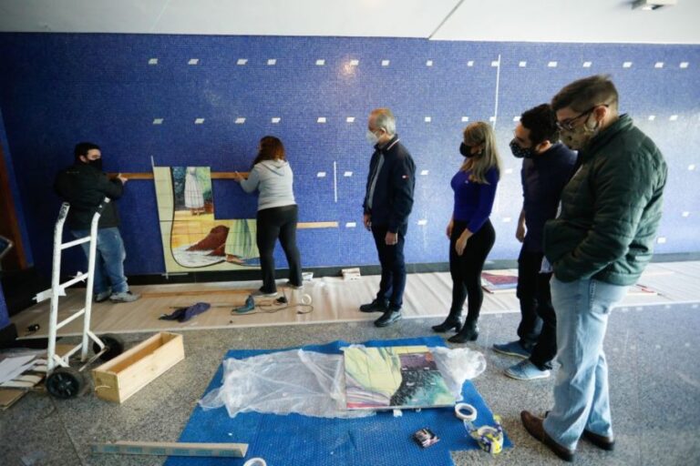 Restauração do Painel do Café será finalizada