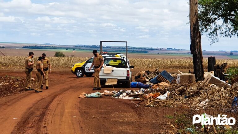 Morto a tiros quando descartava material reciclável em estrada rural