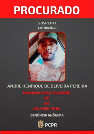 Divulgada foto do fugitivo que matou para roubar