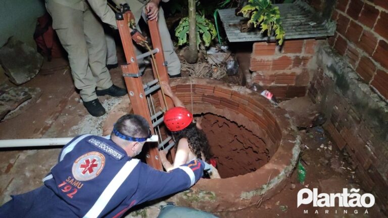 Jovem cai na fossa em Paiçandu
