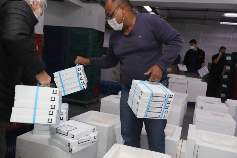 Mais 554,5 mil vacinas contra a Covid-19 chegam ao Paraná