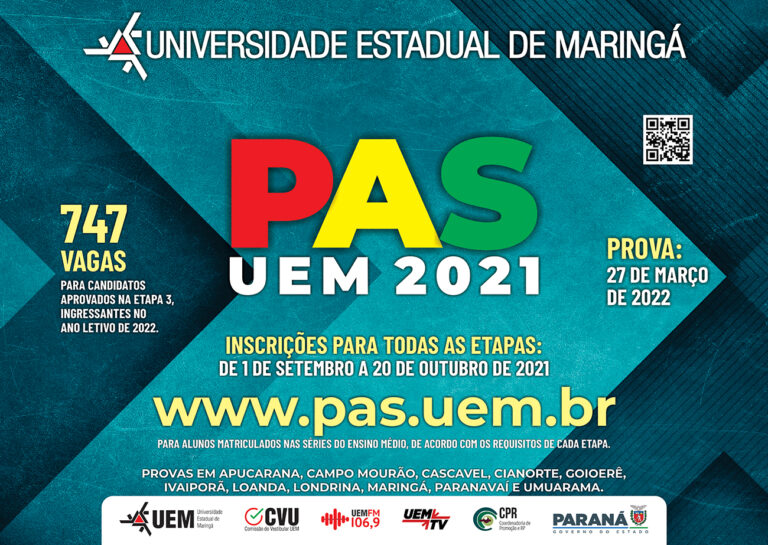 Inscrições ao Vestibular e ao PAS