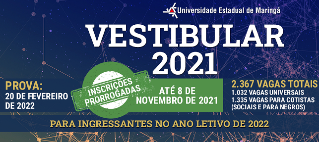 UEM prorroga inscrições para PAS e Vestibular