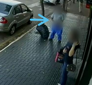 Câmera de segurança flagra atentado ao pudor
