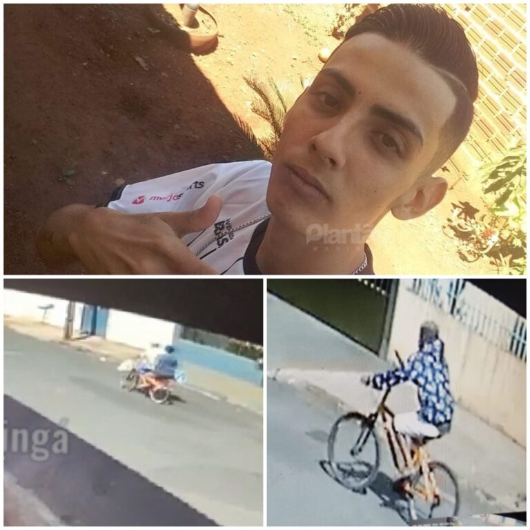 Câmera de segurança mostra imagem de atirador pedalando atrás da vítima
