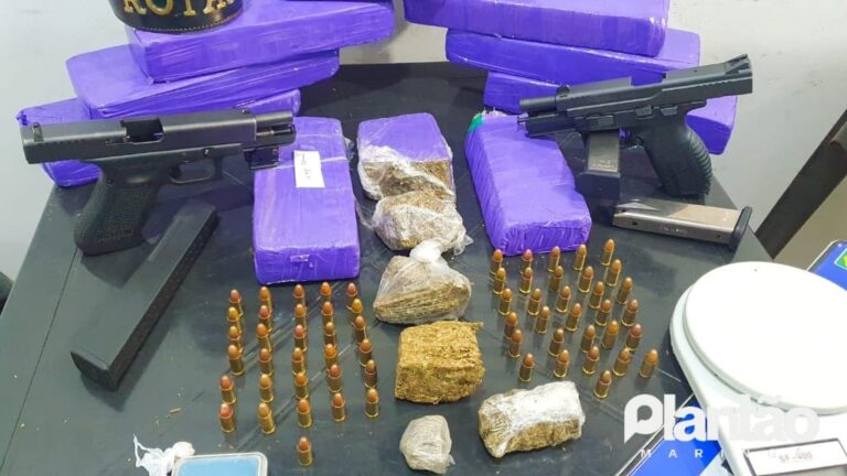 Rotam prende suspeitos com drogas e armas