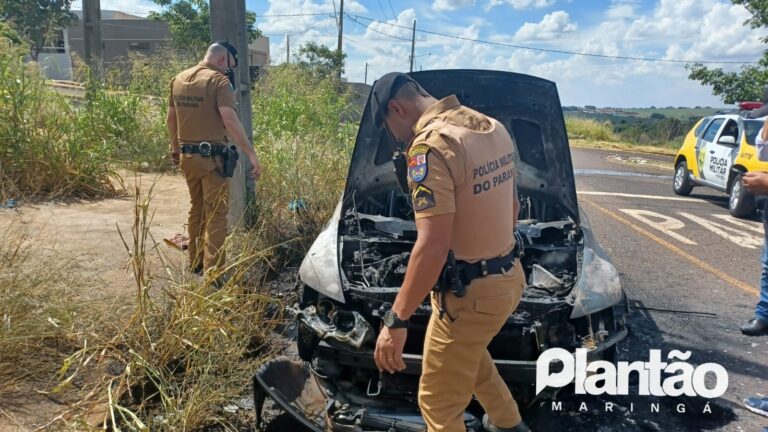 Atiradores ateiam fogo em carro após tentarem matar um homem