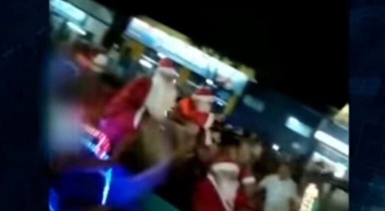 Papai Noel é hostilizado e leva até pedradas no Noroeste do Paraná