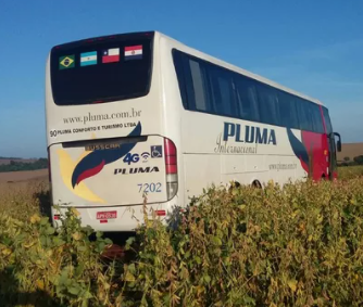 Bandidos “limpam” passageiros de ônibus de turismo