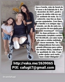 Solidariedade faz maringaense continuar recuperação após acidente trágico