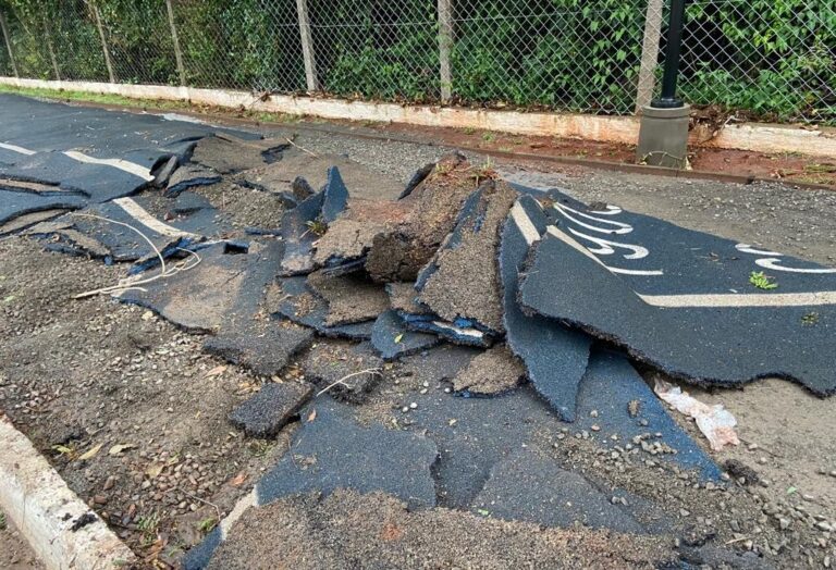 Pista emborrachada do Parque do Ingá deve ser recolocada