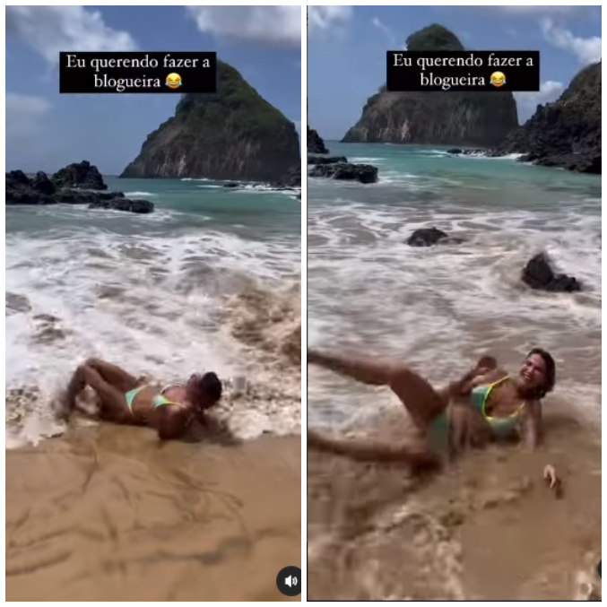Luciana Gimenez leva caldo ao tentar fazer foto na praia