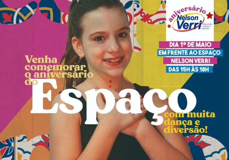 Espaço Nelson Verri comemora aniversário com festa para comunidade 