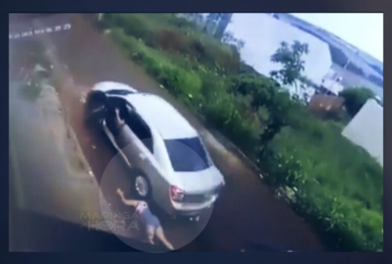 Marido passa com carro em cima da esposa