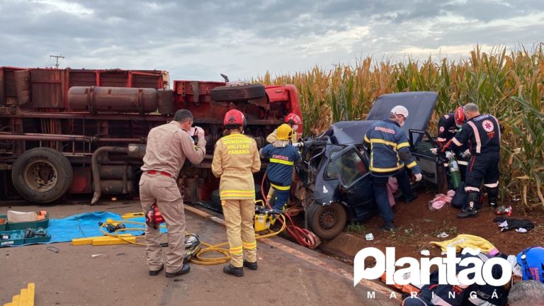 Acidente deixa 5 feridos na PR-317