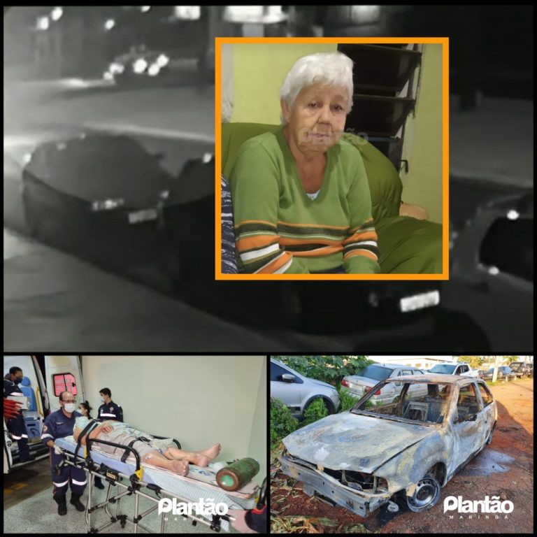 Ladrão atropela e mata idosa em Maringá