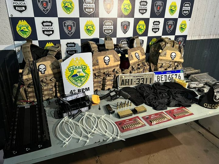 PM apreende arsenal de “piratas do asfalto”