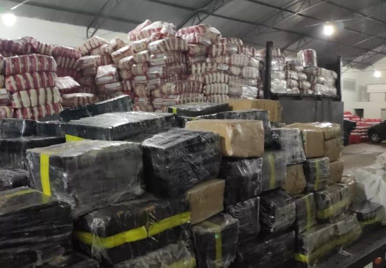 Mais de 3 toneladas de droga apreendidas em carga de arroz