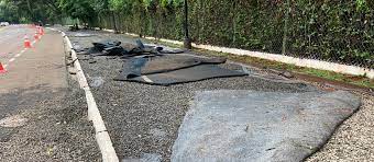 Trecho emborrachado da pista do Parque do Ingá vai receber asfalto