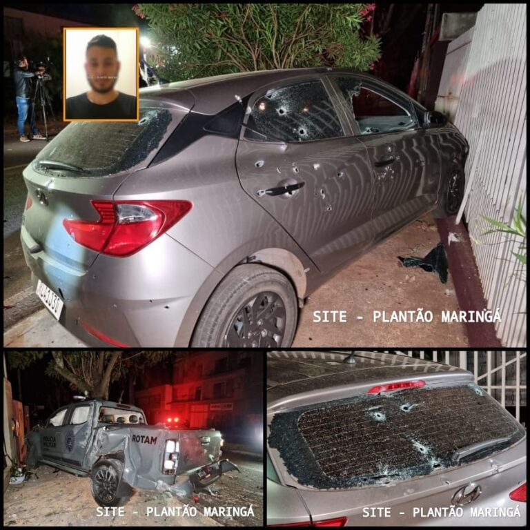 Após assaltar motorista de aplicativo bandidos trocam tiros com a PM
