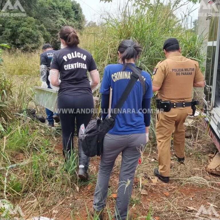 Polícia encontra corpo carbonizado dentro de uma mala