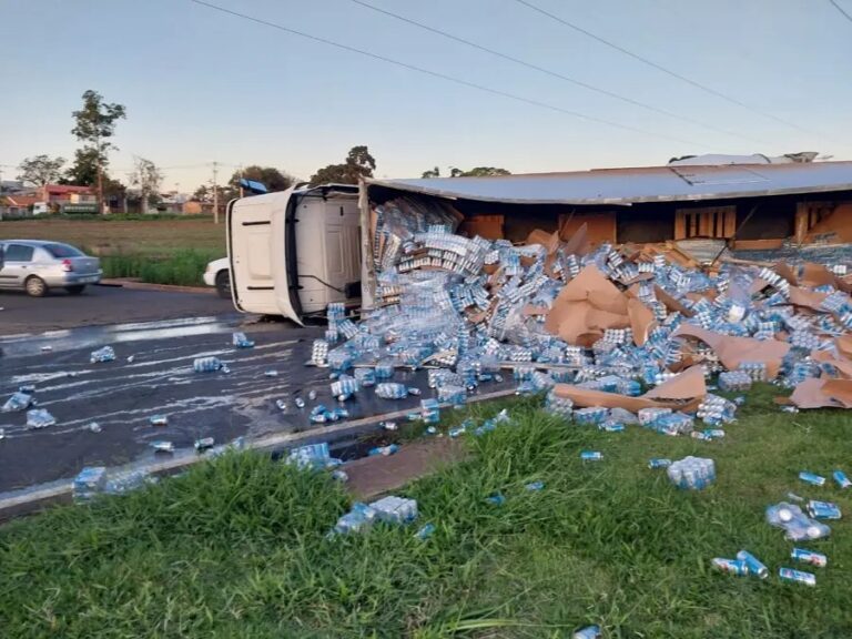 Tombamento e saque de carga de cerveja em Maringá