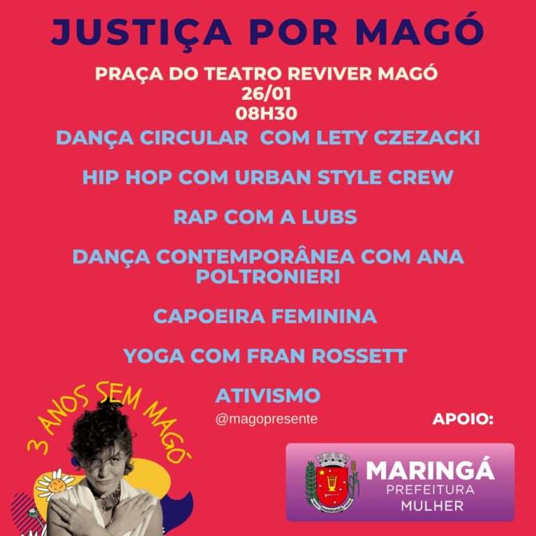 Ato relembra memória da bailarina Magó e clama por justiça