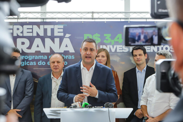 Governador Ratinho Junior anuncia pacote de obras bilionário para o Paraná