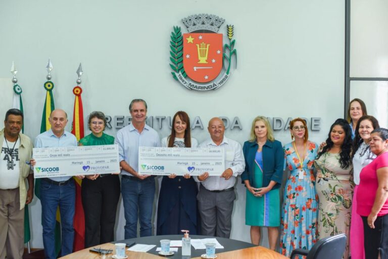 Provopar repassa R$ 83 mil arrecadados na ′Maringá Encantada′ para 5 entidades assistenciais