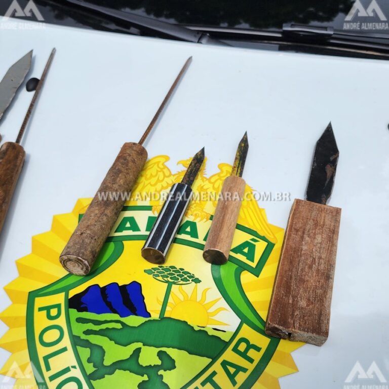 <strong>Suspeito tenta invadir escola com facas de fabricação caseira</strong>