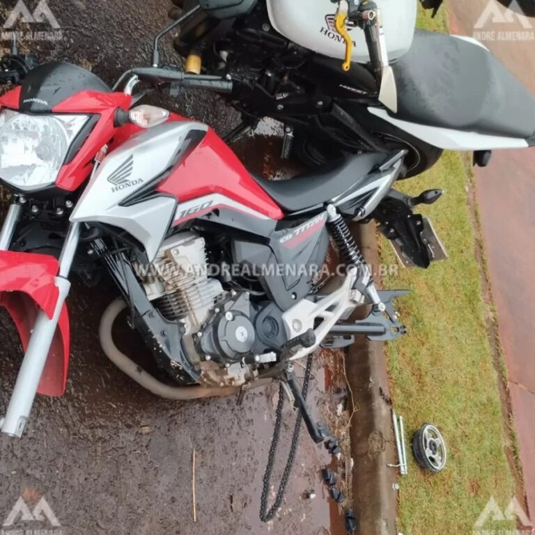 Audácia e perícia em furto de moto no centro de Maringá 
