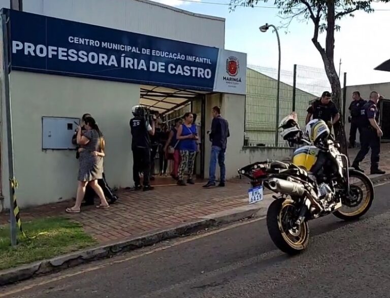 Homem armado tenta atacar crianças em creche de Maringá