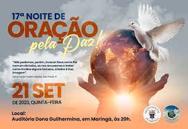 17ª Noite de Oração pela Paz será semana que vem