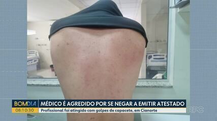 Médico nega atestado e é agredido por paciente