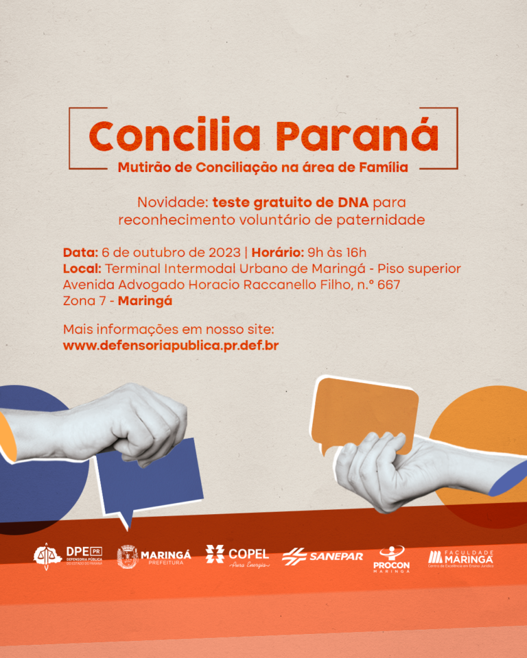 Defensoria Pública traz programa Concilia Paraná em Maringá