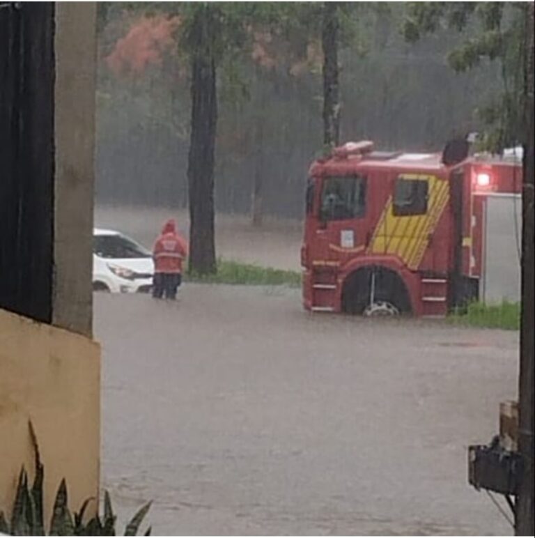Chuva intensa causa alagamentos na Cidade