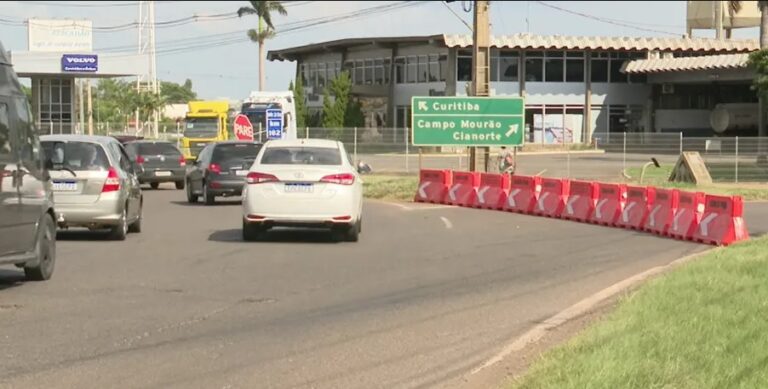 Contorno Sul está com trecho interditado totalmente