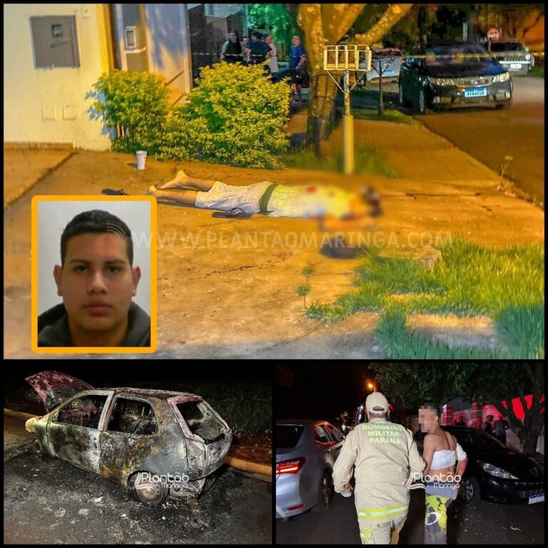 Criminosos matam um e ferem cinco em residências de Maringá