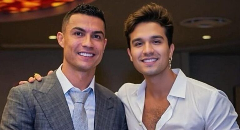Cristiano Ronaldo presenteia Luan Santana com relógio de quase meio milhão de reais